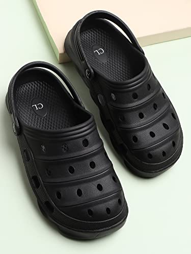 Image of Carlton London Men's Solid Comfortable Clogs with Backstrap