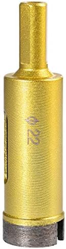 KATUR 8mm Dia Diamond Hole Saw Drill Bit, Slate Porcelain Marble Hollow Core Drill Bit for Glass, Ceramic, Porcelain, Tile, Marble, Granite (8mm Diameter)