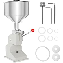 ZONEPACK Manual Filling Machine 9L Hopper Honey Cream Sauce Lotion Jam Peanut Butter 5-50ml Paste Filler