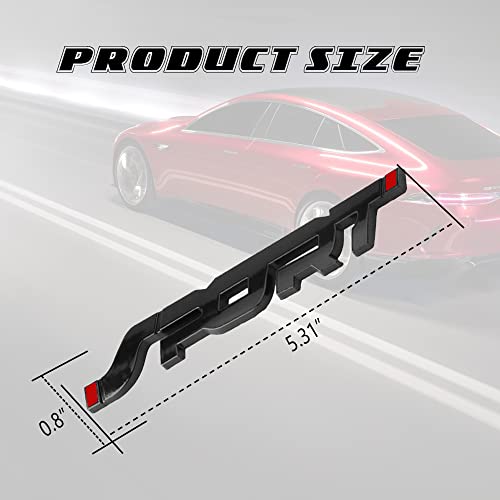 Image of ASUBHA 3D Metal Car Sport Sticker, Car Side Fender Rear Trunk Emblem Badge Decals, Auto Tailgate Sport Logo Decoration Accessories Universal for Car Truck SUV Pickup Models