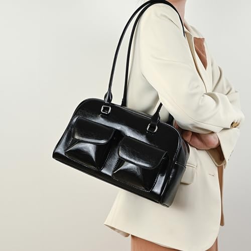 VODIU Shoulder Bag For Women,Retro Leather Tote Handbags Satchel Bag Trendy Clutch Purse3