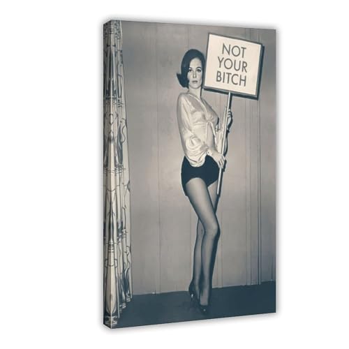 Impression sur toile Not Your Bitch déco bureau féministe moderne 61x91