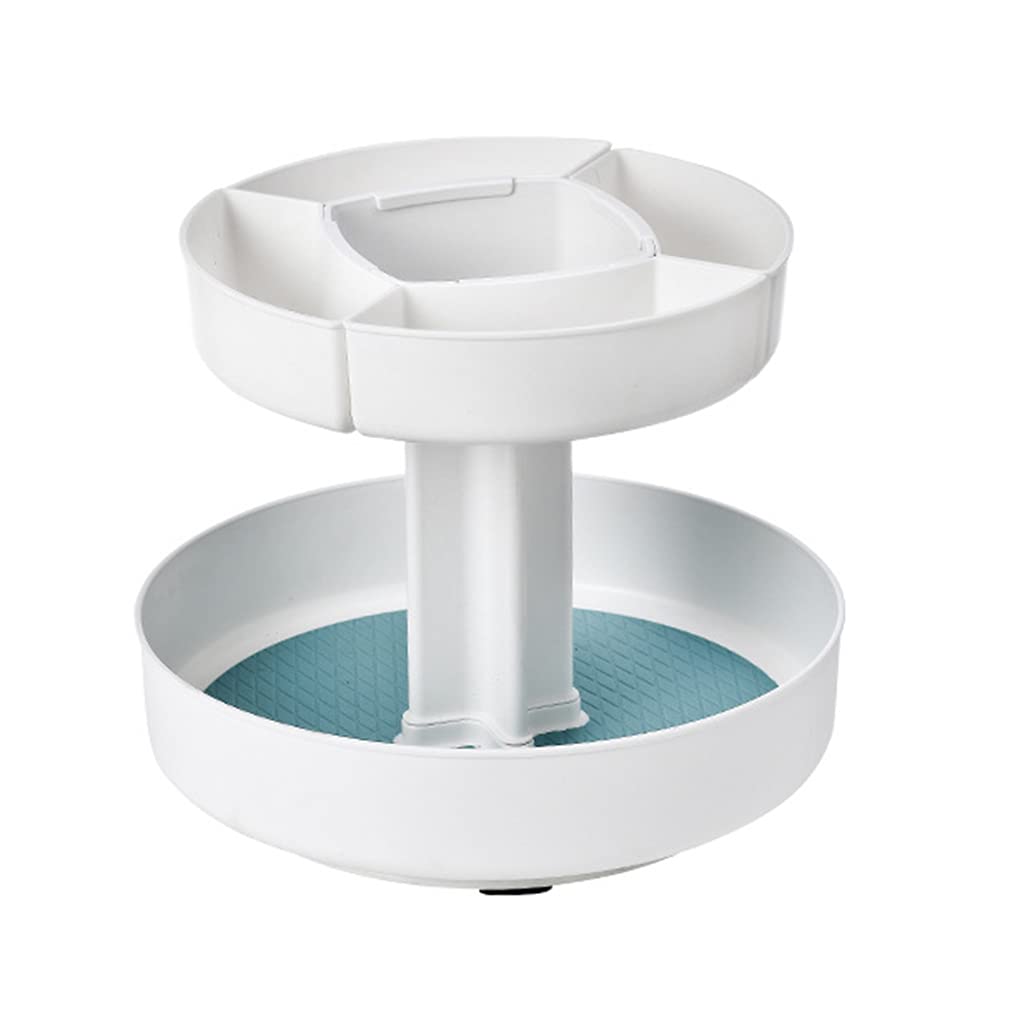 Tsophreniq Condiment Storage Artifact Cosmetic Storage Rack Rotating Organization Multiple Purposes Eco-friend Rotating Rack Kitchen