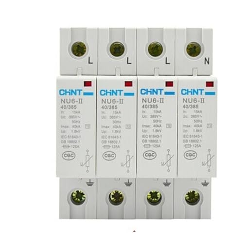 Pararrayos NU6-II/F con protección instantánea de 40 kA contra sobretensiones destructivas