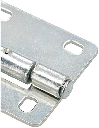 KOTARBAU® Blechscharnier 70 x 62 mm 2 St. Kistenband 2 Flügel Scharnier Gerollte Torscharnier für Sektionaltor Torband 2 Flügel Stift Stahl Verzinkt Robust