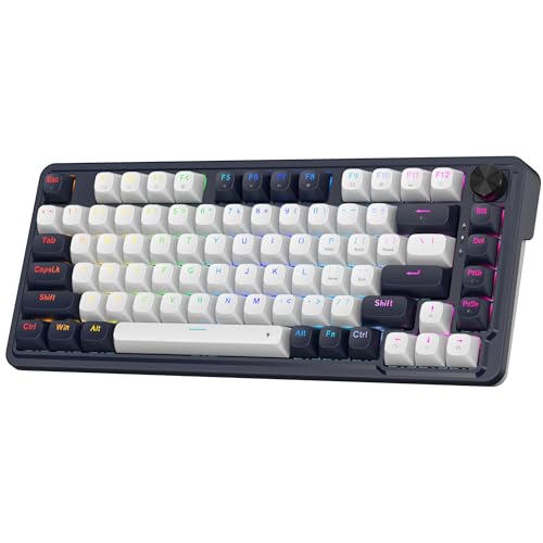 Image of Redragon K673 HE Rapid Trigger Gaming Keyboard, 81 Keys 8K Wired Mechanical Keyboard w /Next-Gen UltraMag 100% POM Silky Magnetic Switch, Dual-Module Floating Structure Design, 2-Layer Noise Dampening