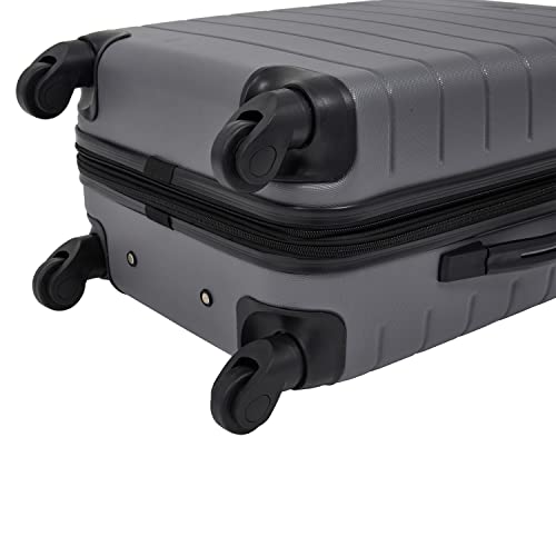 Image of Wrangler Smart Spinner Hardside Luggage, 3 Piece Set, Quiet Shade