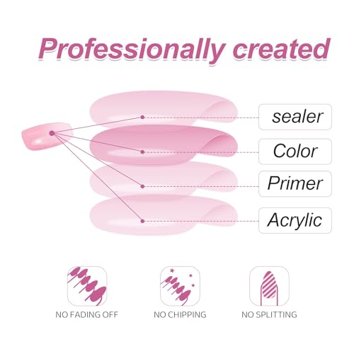 Auiremrti 24 Stück Press On Nails Mit Weißen Herzen,Künstliche Nägel Zum Aufkleben,Kurze Quadratische Kunstnägel,Glitzer-Linien-Herz-Design,Vollständige Abdeckung Künstliche Acrylnägel