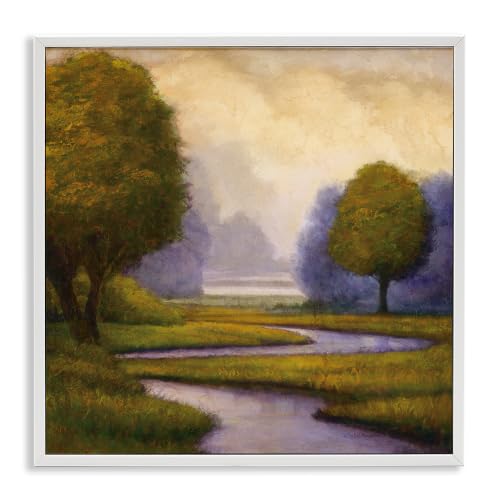 'Winding Stream Landscape River'| Framed Giclee Art