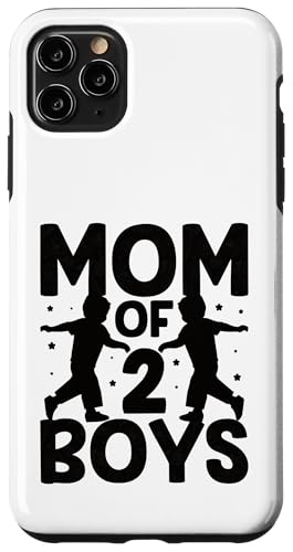 Mom Of Two Boys ̓ Ƒq ̌t X}zP[X iPhone 11 Pro Max p