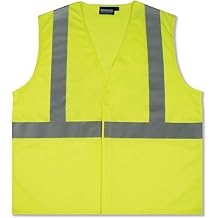 ERB 61428 Model S362 Type R Class 2 سترة أمان شبكية اقتصادية ، Hi Viz Lime ، 2XL Size