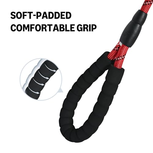 Amazon Basics Round Dog Leash, Heavy Duty, Durable Rope for Small, Medium, and Large Dogs, Lightweight Design for Walking, Training, and Outdoor Activities, Red, 6 Ft - Image 4