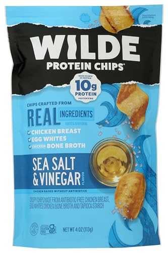 Wilde Snacks Chips Protein Seasalt Vingar 4 OZ