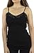 Belle Donne Camisole Black Tank top for Women Adjustable Spaghetti Strap Tank Tops Plus Size Black Camisoles for Women - Black Small