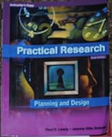 Practical Research Planning And Design 9Th Edition Instructor's Copy 0137152442 Book Cover