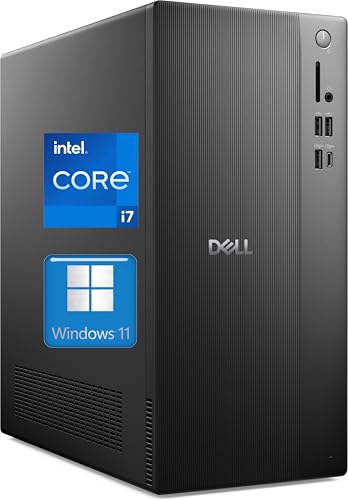 Image of Customized Dell ECT1250 Business Tower Desktop Computer, New OptiPlex Version-Intel Core i7-12700K, 16GB DDR5 512GB SSD, Up to 64GB RAM 4TB SSD, Dual 4K Monitor Support, Wired KB&Mouse, Win11Pro