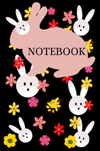 Notebook: Cute Easter Bunny Notebook For Kids Boys and Girls - Easter Basket Stuffers For Kids Ages 4-8 Years Old