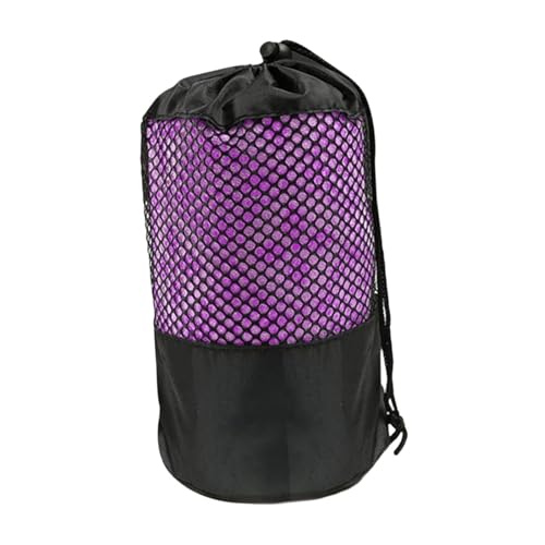 FytStycale Yoga Mat Towel Yoga Towel Comfortable Exercise Mat Soft Non Slip Grip Microfiber for Men Women Travel Home Gym Indoor Pilates, Violet