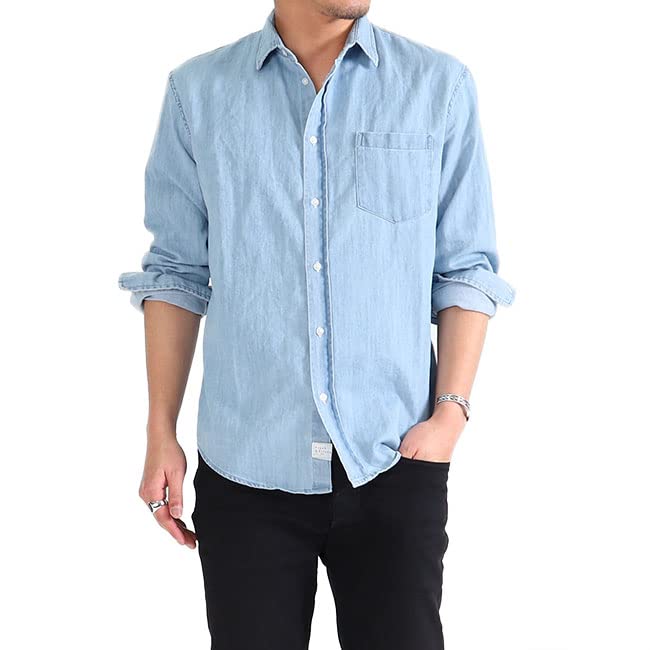 Frank & Eileen ダークネイビー 長袖シャツ Frank&Eileen フランク&アイリーン LUKE ルーク ライトポプリン