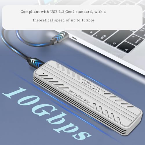 Gabinete M.2 NVMe SSD USB3.2 Gen2 10Gbps PH882JS miniatura 2