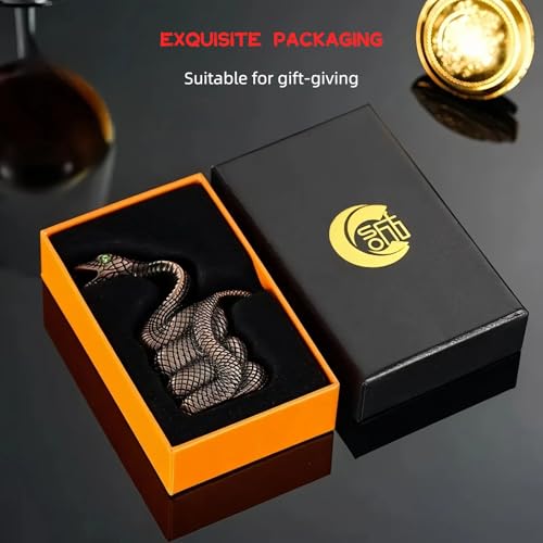 Encendedor Butano Llama Roja Antiviento Diseño Serpiente miniatura 3