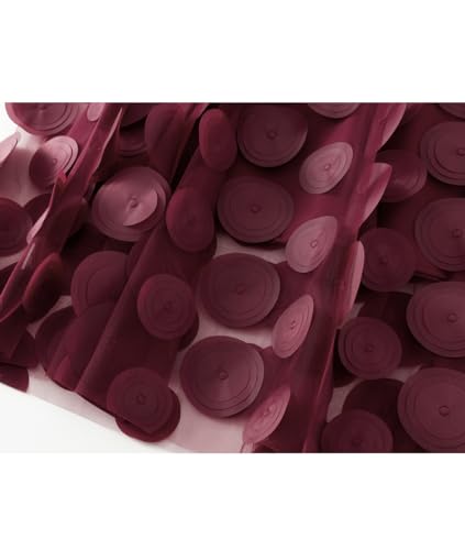 Femiserah Women's 3D Posy Double-Layered Mesh Midi Skirt Embroidery Tulle Skirt4