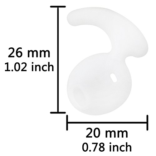 Alxcd Eargel Tips For Samsung S7 Headphone Ear Tips, 4 Pair White Anti-Slip Silicone Replacement Ear Tips For Galaxy S7Edge S7 S6Edge, Level U Eo-Bg920 Bluetooth Earphone [Sport] (White 4 Pair) #TOP4