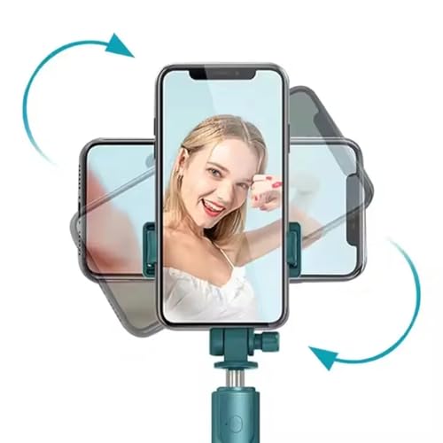 Image of Bouncefit R1 Extendable Selfie Stick with Wireless Bluetooth Remote and Tripod Stand, 3-in-1 Multifunctional Design, Compatible with iPhone /OnePlus /Samsung /Oppo /Vivo /Xiaomi and All Phones (70Cm)