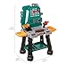 Amazon Basics Kids Workbench Construction Toy Tool Set Playset with 80 Pieces Including Tools, Accessories, Play Helmet & Play Safety Goggles, for Kids Ages 3 and Up, Multicolor, Medium