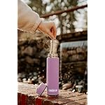 London Sip Multi-Purpose Travel Mug and Tumbler Fruit Infused Flask Hot and Cold Double Wall Stainless Steel Thermos with Extra-Long Infuser, Gentle Lilac, Pack of 2 - Image 3
