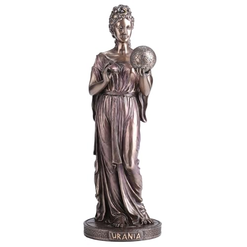 Figura Decorativa Urania Diosa Griega 22.9 cm Bronce