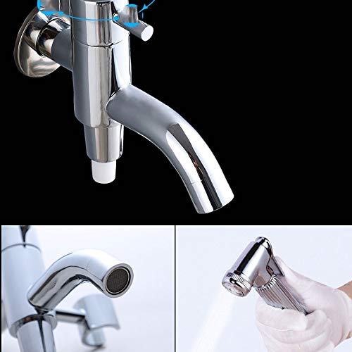 HBJWOV Stainless Steel Toilet Hand Held Bidet Faucet Sprayer Bidet Set Sprayer Guns Toilet Spray for Bathroom Self Cleaning Shower