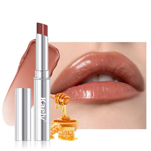 Image of evpct Raisin Honey Lipstick Moisturizing Tinted Lip Balm for Older Women | Hydrating Formula Tinted Lip Oil Stick, Sheer Lightweight Softening, Shine Glowy Lipgloss Lips Color Tint Stain, Cruelty-Free