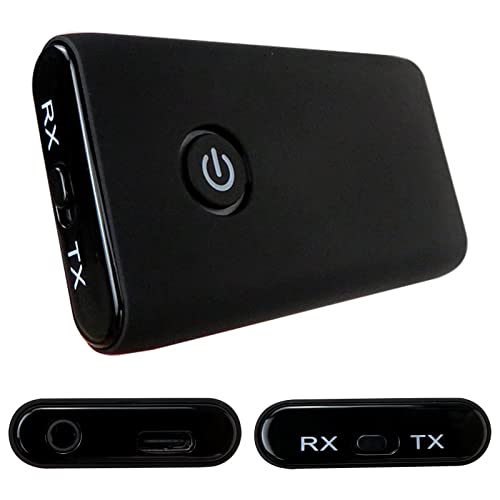 Bluetooth 5.0 Transmitter Receiver Built-in Enhanced Signal Transmission Circuit - Black