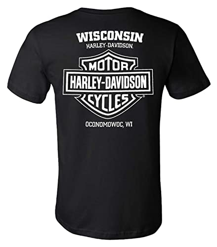 Harley-Davidson Men's Free Flyer Crew-Neck Short Sleeve Cotton T-Shirt - Black2