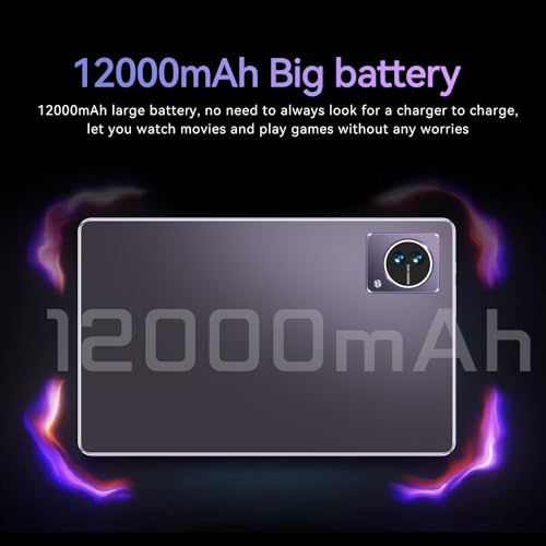 Tablet PC Android de 10,1 polegadas, Tablet PC 16GB RAM 512GB ROM com 2560 x 1600 IPS, 16MP+24MP Câm