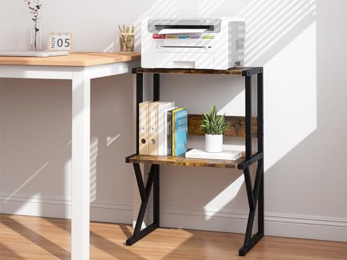 aboxoo Printer Stand for Desk to Save Space, Metal+Wood for Home Office by aboxoo - Used condition - Image 4