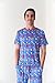 Little Sleepies Men's Pajama Shirt, Viscose Derived from Bamboo Mens Sleepwear, Soft Men's Pajama Top, Short Sleeve Lounge T-Shirt, Matching Family Pajamas, Blue All Stars, L