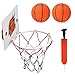 Canasta de baloncesto para oficina, juego de mini canasta de baloncesto, para habitación infantil, juego de mini baloncesto con 2 pelotas y 1 bomba inflable, con ventosa para baño, oficina