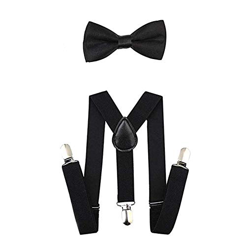 Icevog Kids Boys Suspenders And Bow Tie Set 1920S Great Gatsby Gangster Newsboy Hat Cap Costume Accessories Suitale For Above 9 Years Old #TOP2