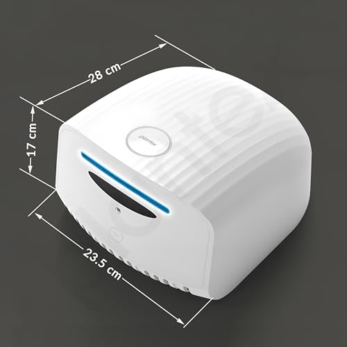 Image of Plantex Hand Dryer Automatic /1200W Small Hand Dryer Machine /Hand Wash Air Dryer for Bathroom /Office /Hotel /Commercial Use (White)