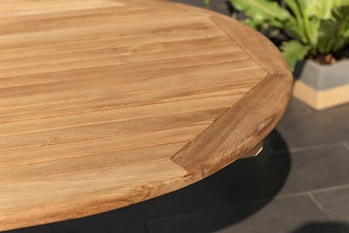 Amazonia Fairview 9 Piece Teak Double Extendable Oval Dining Set - Thumbnail 5