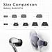 Premium Multi-Flange Eartips for Galaxy Buds3 Pro/Galaxy Buds4 Pro (Black, Small) – Always Fits, Never Slips