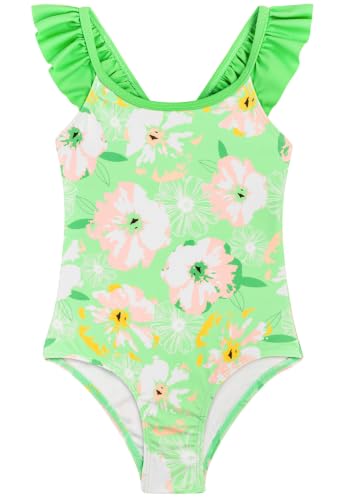 Image of DAXIANG Girls Ruffles One Piece Swimsuits Quick Dry Beach Sport Swimwear Toddler Kids Mermaid Unicorn Bathing Suit 4-10 Years
