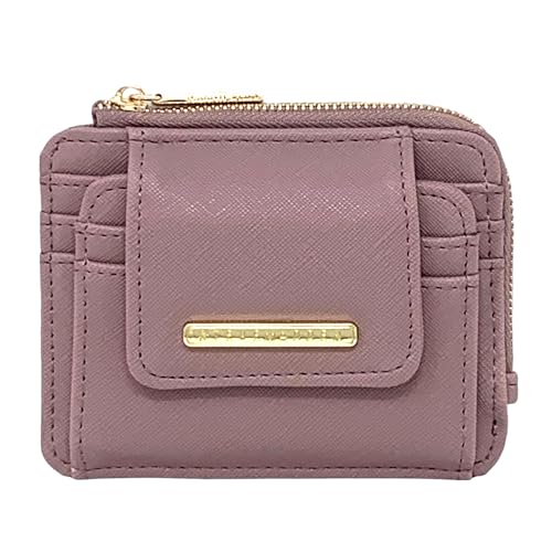 Porte-cartes Steve Madden contemporain mauve aux finitions haut de gamme
