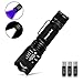 Produktbild 2 in 1 UV Lampe, Morpilot Schwarzlicht und Weißes Licht Taschenlampe, 4 Modi, 500lm, 395nm Ultraviolett, Detektor für unechte Banknoten, Urin von Hunde, Katzen und andere Haustiere (inkl. Batterien)