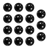 Beaupretty 15Pcs M6X25 Black Bakelite Ball Knobs for Machine Tool Replacement, Round Handle Ball Knob Set for Milling and CNC Tools Industrial Use