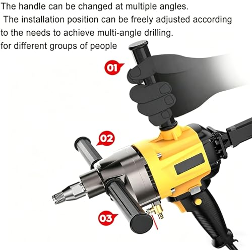 Perceuse murale 2000W pour percer la pierre dure sans poussière - 5