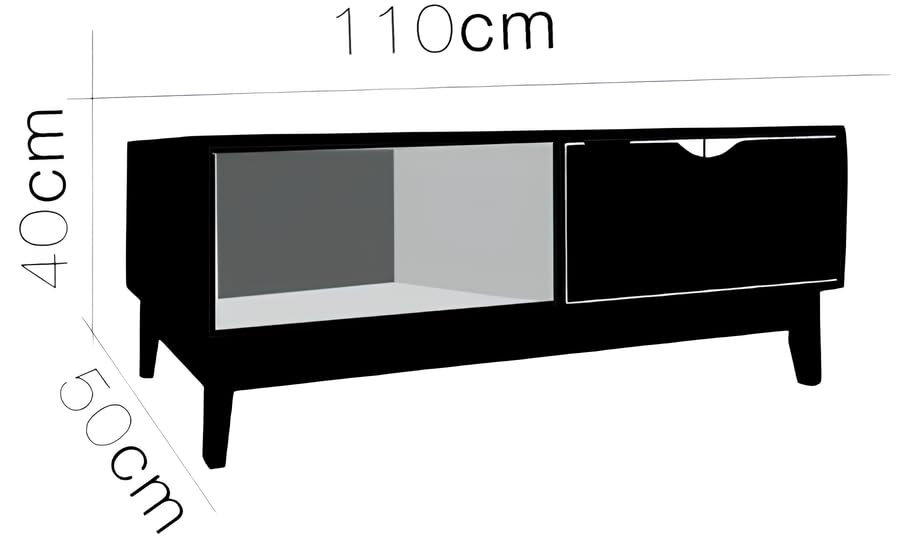 Table à café Clary 110x50 cm résolvant le manque de place