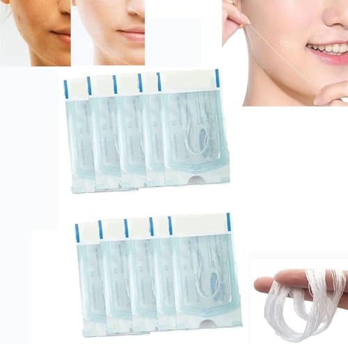 Absorbable Collagen Thread for Face,Instant Face Protein Threads,Soluble Protein Thread Lifting,Anti-Aging Wrinkle Firming Lifting Skin Care (Collagen Thread, 120 Pcs)